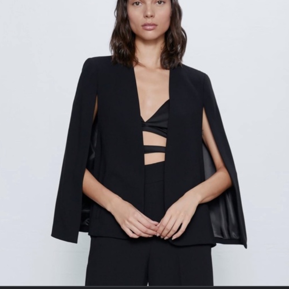Zara Cape Blazer with Slits